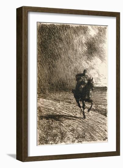 'The Storm', 1891-Anders Leonard Zorn-Framed Giclee Print