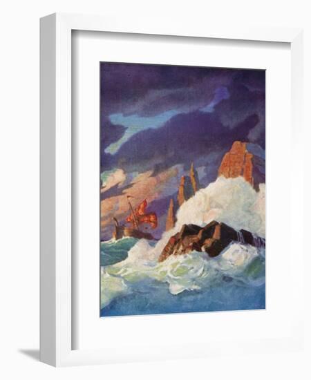 The Storm on the Firth of Clyde-Newell Convers Wyeth-Framed Giclee Print