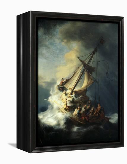 The Storm on the Sea of Galilee-Rembrandt van Rijn-Framed Premier Image Canvas