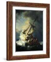 The Storm on the Sea of Galilee-Rembrandt van Rijn-Framed Giclee Print