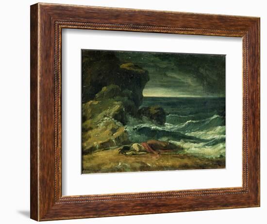 The Storm or the Wreck (Oil on Canvas)-Theodore Gericault-Framed Giclee Print