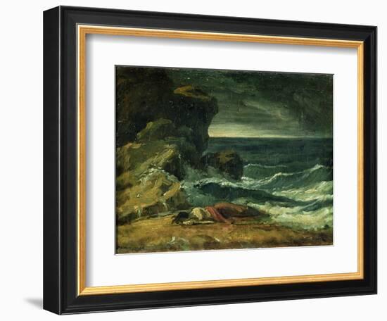 The Storm or the Wreck (Oil on Canvas)-Theodore Gericault-Framed Giclee Print