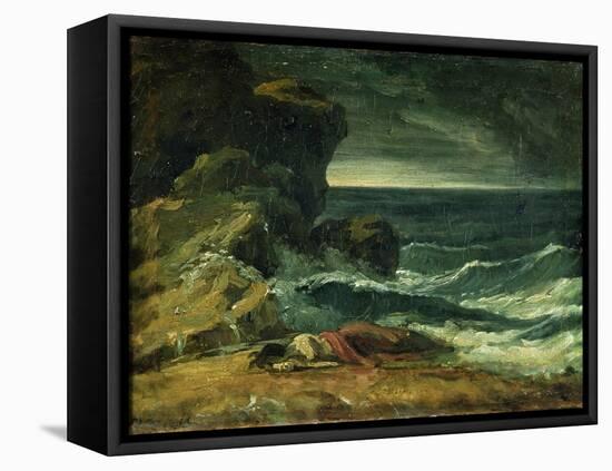 The Storm or the Wreck (Oil on Canvas)-Theodore Gericault-Framed Premier Image Canvas