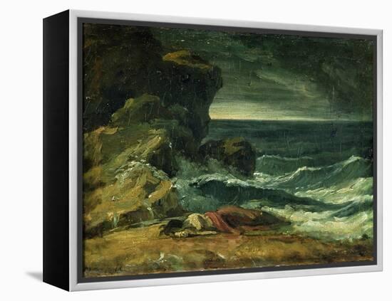 The Storm or the Wreck (Oil on Canvas)-Theodore Gericault-Framed Premier Image Canvas