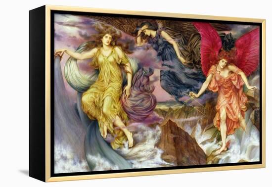 The Storm Spirits, 1900-Evelyn De Morgan-Framed Premier Image Canvas