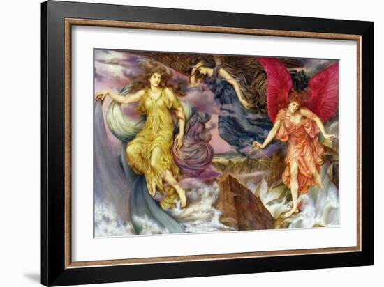 The Storm Spirits, 1900-Evelyn De Morgan-Framed Giclee Print