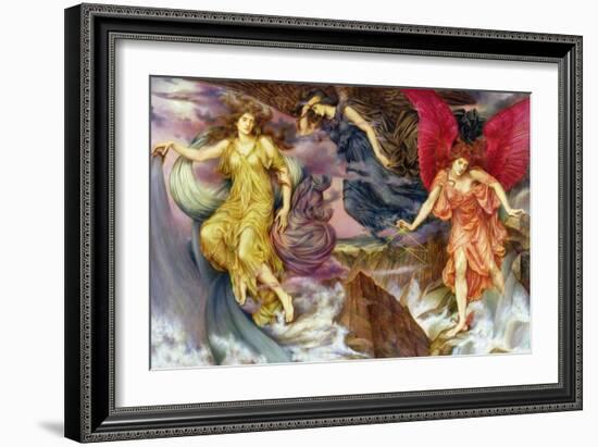 The Storm Spirits, 1900-Evelyn De Morgan-Framed Giclee Print