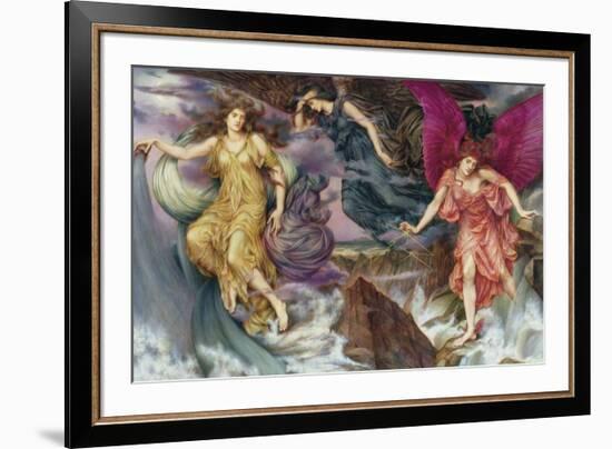 The Storm Spirits-Evelyn De Morgan-Framed Premium Giclee Print