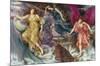 The Storm Spirits-Evelyn De Morgan-Mounted Premium Giclee Print