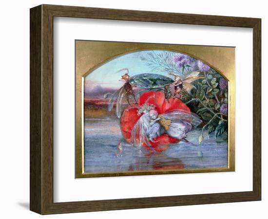 The Storm (W/C on Paper)-John Anster Fitzgerald-Framed Premium Giclee Print