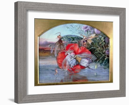 The Storm (W/C on Paper)-John Anster Fitzgerald-Framed Giclee Print