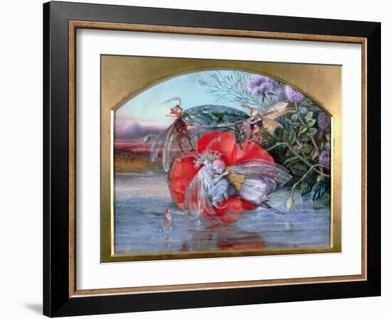 The Storm (W/C on Paper)-John Anster Fitzgerald-Framed Giclee Print