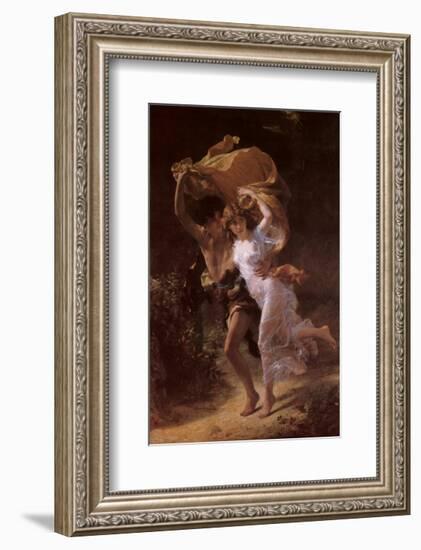 The Storm-Pierre-Auguste Cot-Framed Art Print