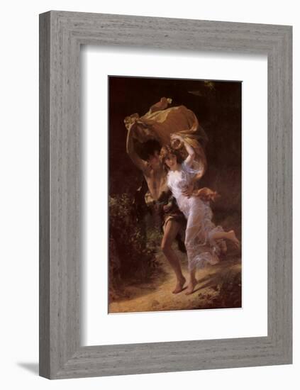 The Storm-Pierre-Auguste Cot-Framed Art Print