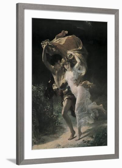 The Storm-Pierre-Auguste Cot-Framed Art Print