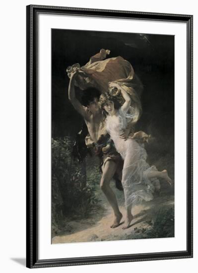 The Storm-Pierre-Auguste Cot-Framed Art Print