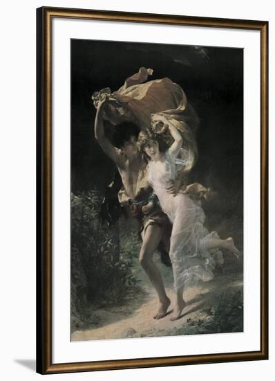 The Storm-Pierre-Auguste Cot-Framed Art Print