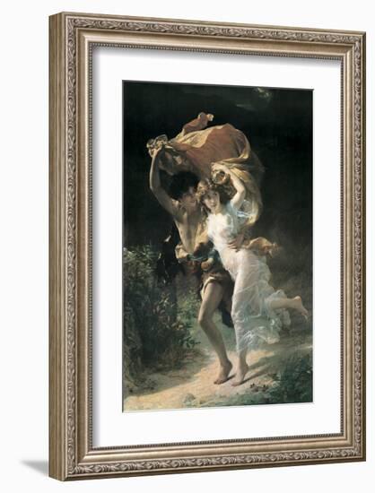 The Storm-Pierre-Auguste Cot-Framed Premium Giclee Print