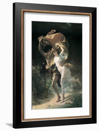 The Storm-Pierre-Auguste Cot-Framed Premium Giclee Print