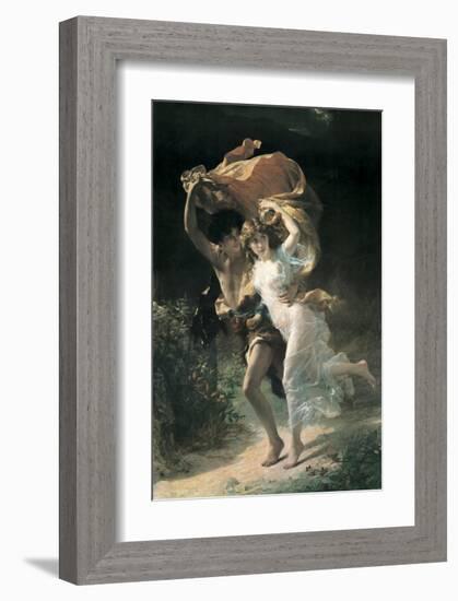 The Storm-Pierre-Auguste Cot-Framed Premium Giclee Print