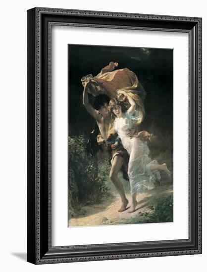 The Storm-Pierre-Auguste Cot-Framed Premium Giclee Print