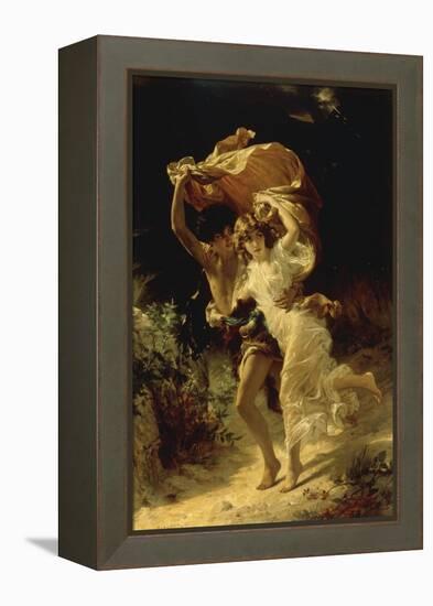 The Storm-Pierre-Auguste Cot-Framed Premier Image Canvas