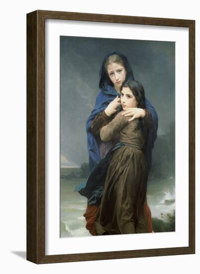 The Storm-William Adolphe Bouguereau-Framed Art Print