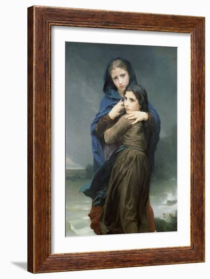 The Storm-William Adolphe Bouguereau-Framed Art Print