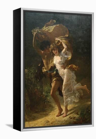 The Storm-Pierre-Auguste Cot-Framed Stretched Canvas