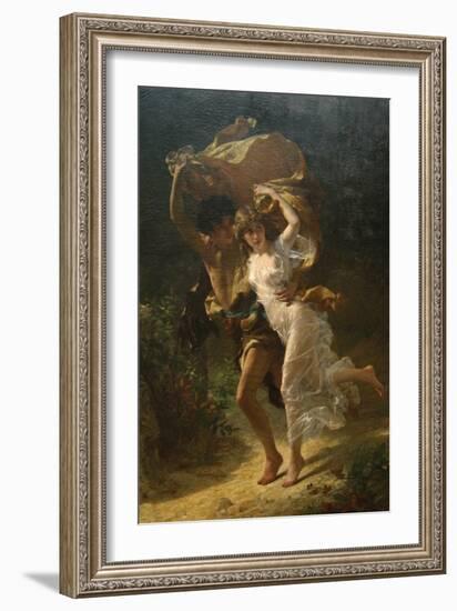 The Storm-Pierre-Auguste Cot-Framed Premium Giclee Print