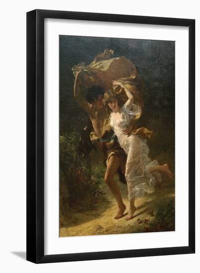 The Storm-Pierre-Auguste Cot-Framed Premium Giclee Print