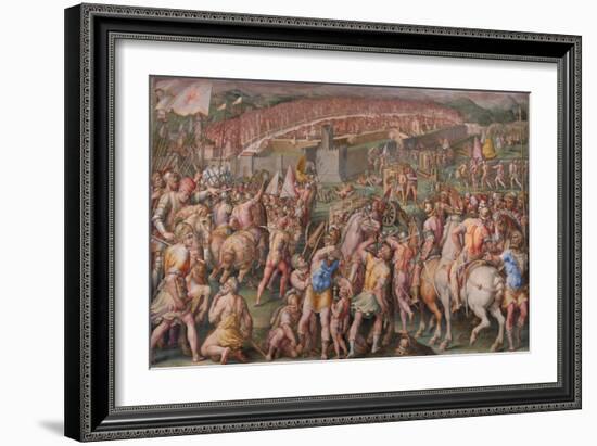 The Storming of the Fortress of Stampace in Pisa, 1568-1571-Giorgio Vasari-Framed Giclee Print