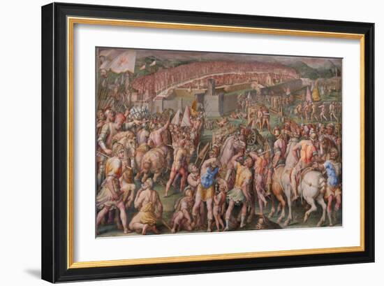 The Storming of the Fortress of Stampace in Pisa, 1568-1571-Giorgio Vasari-Framed Giclee Print