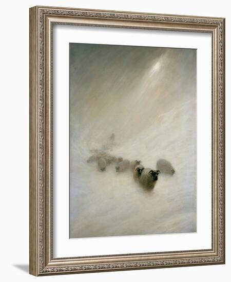 The Stormy Blast, C.1898 (Oil on Canvas)-Joseph Farquharson-Framed Giclee Print