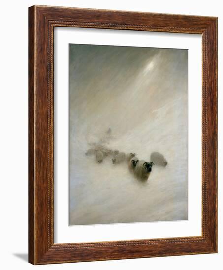 The Stormy Blast, C.1898 (Oil on Canvas)-Joseph Farquharson-Framed Giclee Print