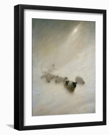 The Stormy Blast, C.1898 (Oil on Canvas)-Joseph Farquharson-Framed Giclee Print