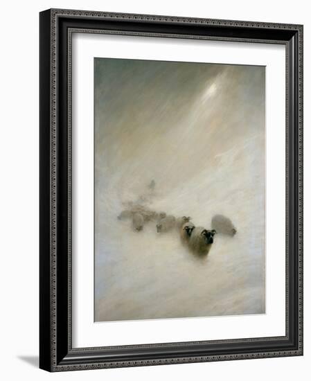 The Stormy Blast, C.1898 (Oil on Canvas)-Joseph Farquharson-Framed Giclee Print