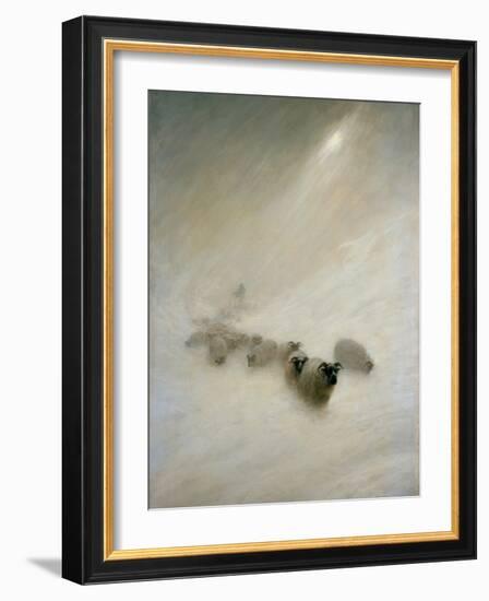 The Stormy Blast, C.1898 (Oil on Canvas)-Joseph Farquharson-Framed Giclee Print