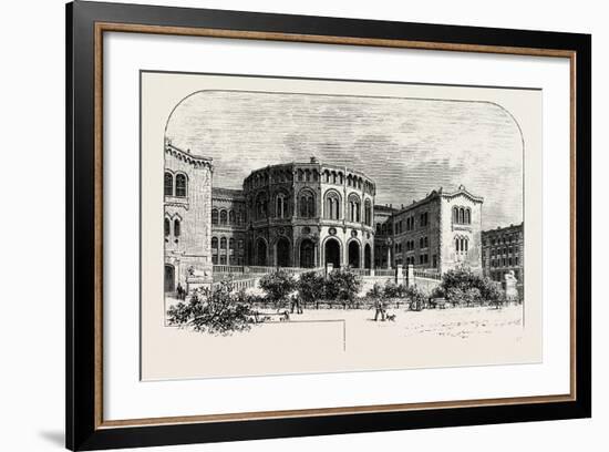 The Storthings Hus (Parliament House), Christiania, Oslo-null-Framed Giclee Print