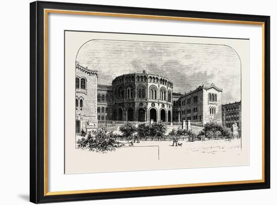 The Storthings Hus (Parliament House), Christiania, Oslo-null-Framed Giclee Print