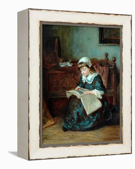 The Story Book, 1864-93-Robert Alexander Hillingford-Framed Premier Image Canvas