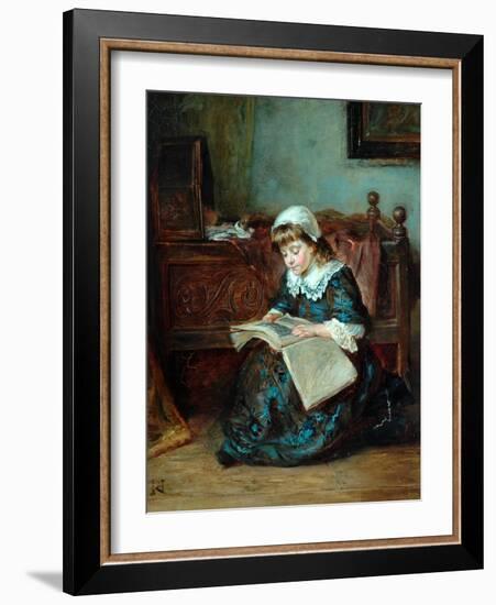 The Story Book, 1864-93-Robert Alexander Hillingford-Framed Giclee Print