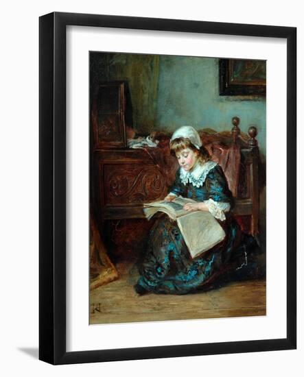 The Story Book, 1864-93-Robert Alexander Hillingford-Framed Giclee Print