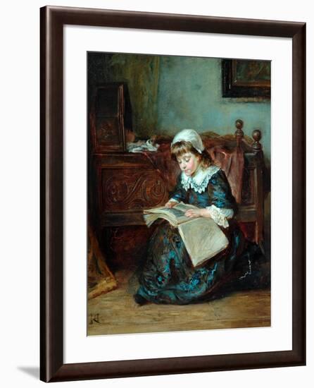 The Story Book, 1864-93-Robert Alexander Hillingford-Framed Giclee Print