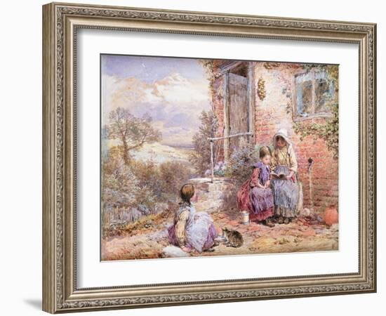 The Story Book-Myles Birket Foster-Framed Giclee Print