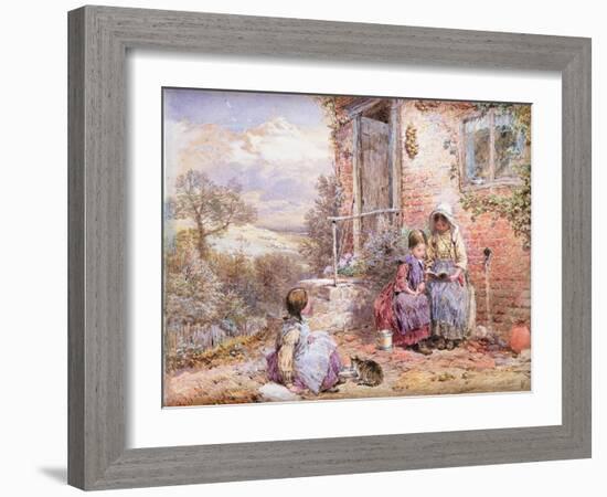 The Story Book-Myles Birket Foster-Framed Giclee Print