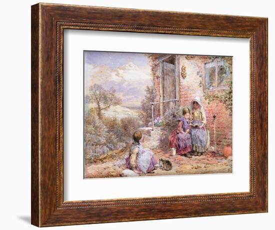 The Story Book-Myles Birket Foster-Framed Giclee Print