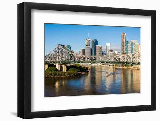 The Story Bridge, Brisbane, Queensland, Australia-Mark A Johnson-Framed Photographic Print