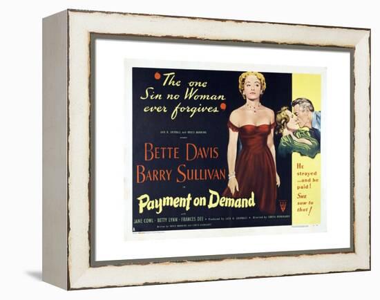 The Story of a Divorce, 1951, "Payment On Demand" Directed by Curtis Bernhardt-null-Framed Premier Image Canvas