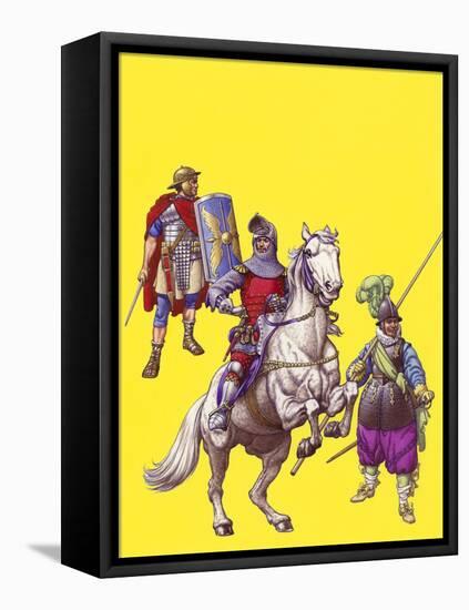 The Story of Armour, from Roman Legionaries to 14th Century Knights and 17th Century Pikemen-Pat Nicolle-Framed Premier Image Canvas